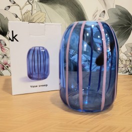 Vase Sweep - petit modèle BLEU