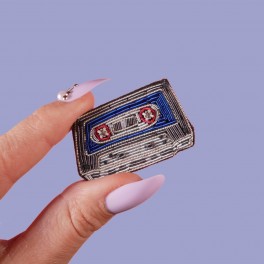 Broche Cassette Rétro